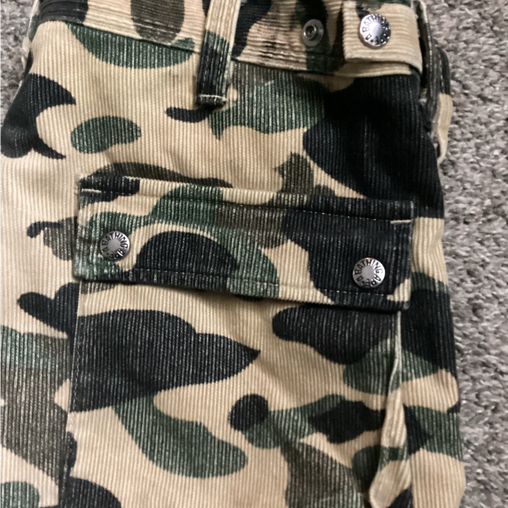 bape yellow cargo sz 31 x 32 corduroy - Picture 6 of 8